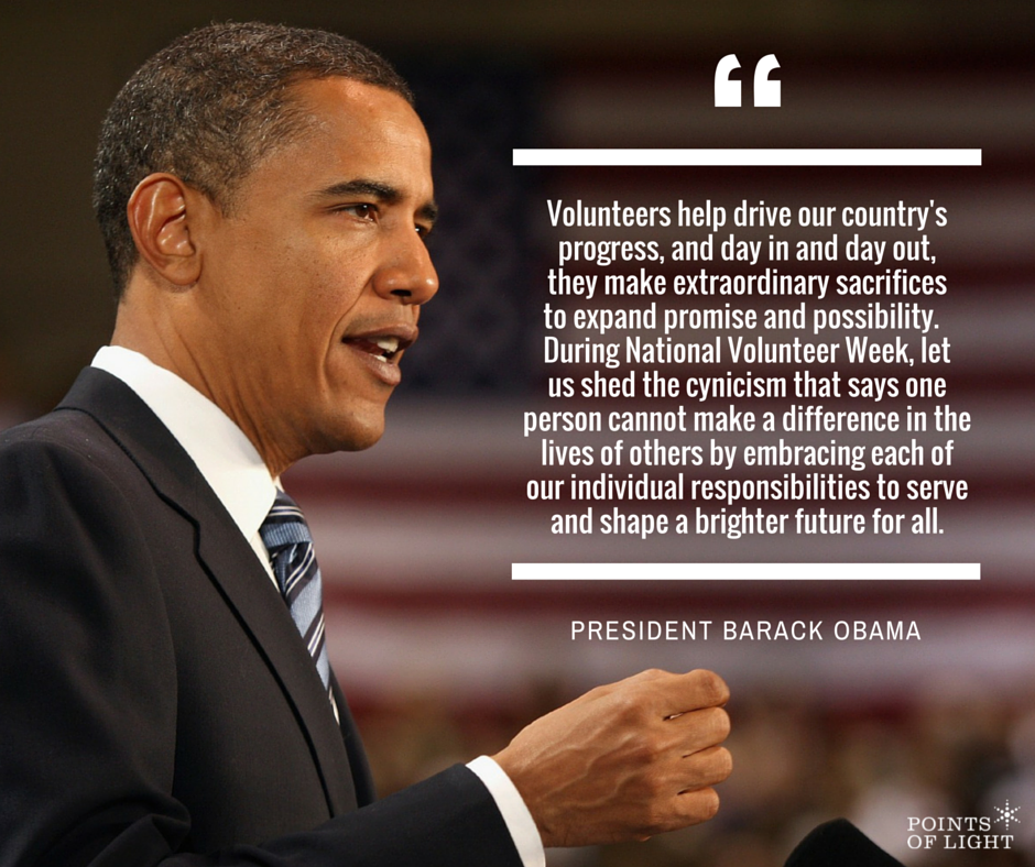 AmericasPromise's tweet photo. .@POTUS issued a Presidential Proclamation marking #NVW2016, &amp; a national call to service: https://t.co/xoAQ5WClpP https://t.co/618Qj1klNQ