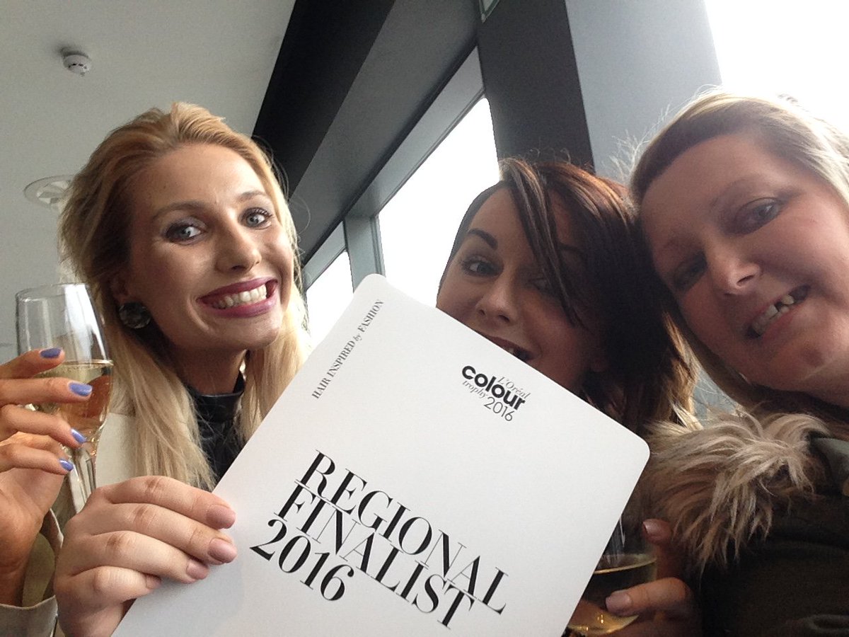 frecklesr's tweet photo. Fun had by all at Manchester proud of the team 12 hours to complete a new model!#lct16 #lorealprofuk #parkeranddicce https://t.co/X1YJpYizmM