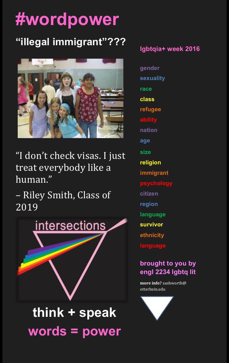 OtterbeinWGSS's tweet photo. #lgbtqiaweek #queets #wordpower https://t.co/mftDN9WN6W