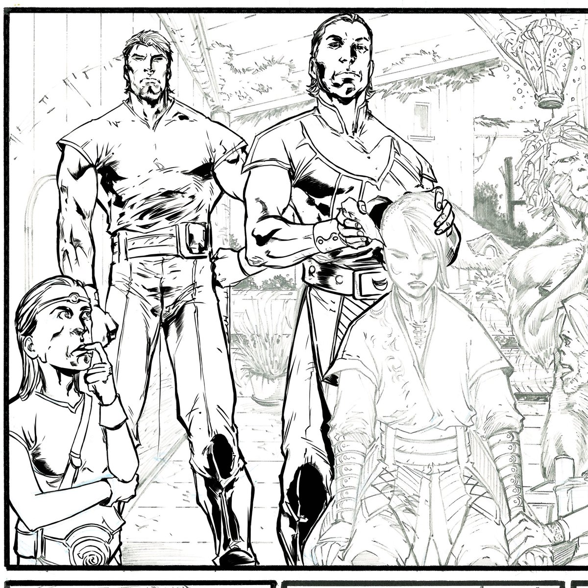 palop_art's tweet photo. WIP Digital Inking PART 3
#comic #draw #ink #Marvel #DC #illustration #Picture #Brush #ComicBookHour #art #fantasy https://t.co/N9dnn2VEgm