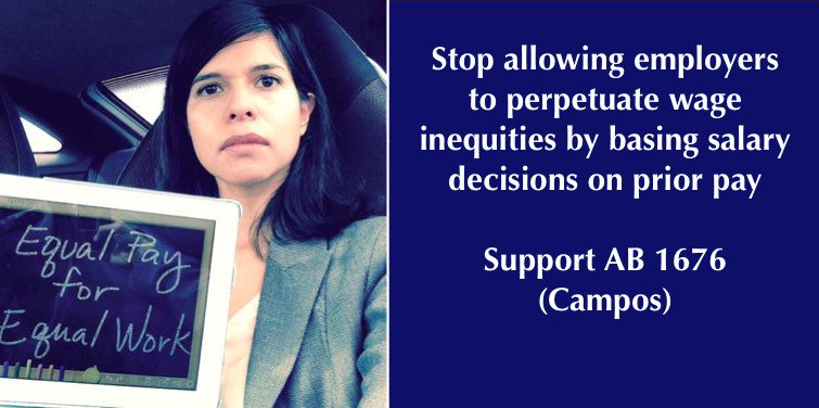 CELA_Lawyers's tweet photo. This #EqualPayDay let's put an end to employers asking about prior salary https://t.co/2QR6M2HDrz @NoraCamposCA https://t.co/pbbxuGfPYM