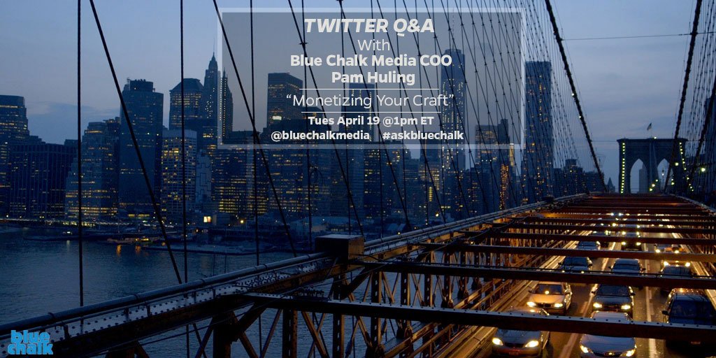 Join our COO <a href="/PamHuling/">Pam Huling</a> for a live Q&amp;A about building a business in a creative field on 04/19 <a href="/1pm/">໊</a> ET #askbluechalk