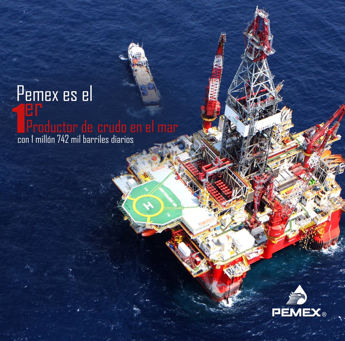 SabiasQue Petróleos Mexicanos es líder en producción de petróleo crudo en el mar. Petróleos SabiasQue Petróleos Mexicanos es líder en producción de petróleo crudo en el mar. Petróleos