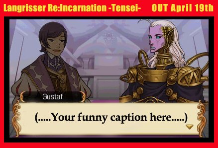 aksysgames's tweet image. Langrisser is out 4/19 so we decided to do a caption contest! Keep it PG &amp;amp; Funny! (Ends 5PM Prize:3DS code)