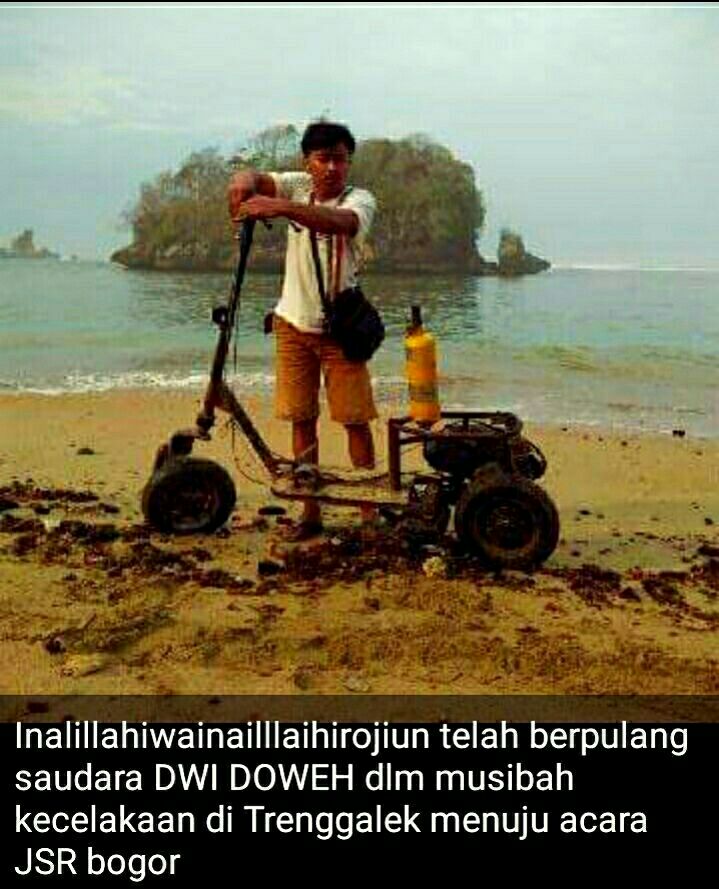 malangvespa's tweet photo. Innalillahi WA inna illahirojiun... Selamat Jalan Scooterist Malang Sam Dwi... Kecelakaan Dalam perjalanane ke JSR https://t.co/LGaTBukQa1
