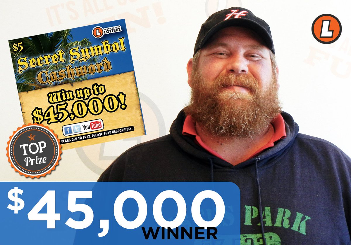 South Dakota Lottery On Twitter Zachary Whitted Won 45 000 On A