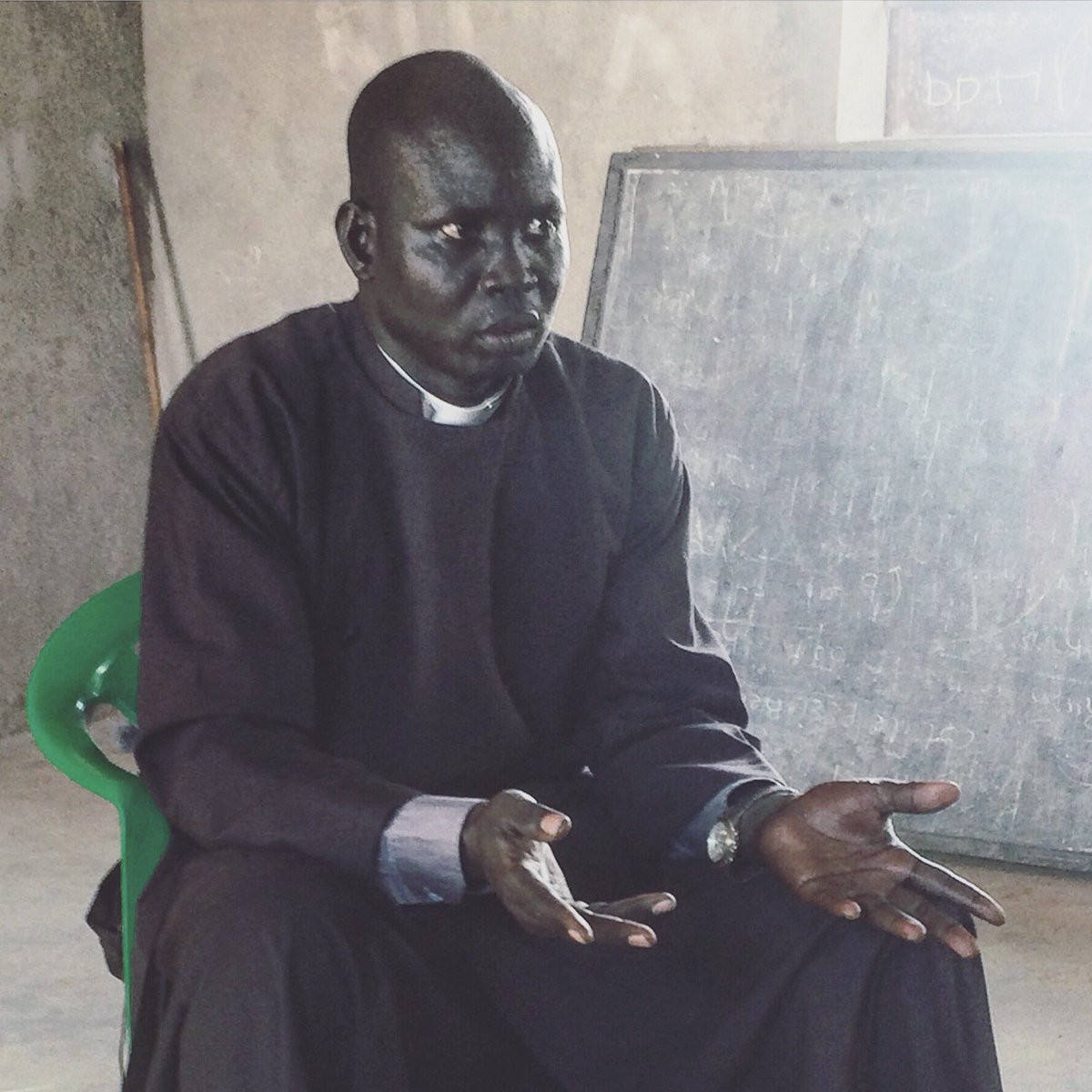 PEACEInt_Uganda's tweet photo. Pastor Simon, of the Ulua 1 refugee camp, exemplifies faith fit for revival. #PEACEInternational #Uganda #Revival https://t.co/AxPwRh2Rrq