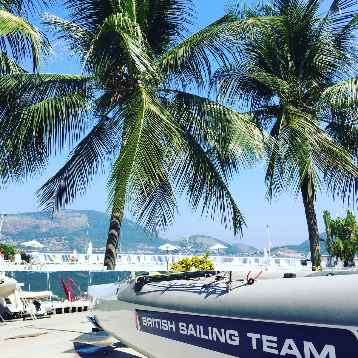 Nic's recovering well so we're back out in Rio. 🇬🇧🇧🇷Nice to be back here knowing we are now selected for the Games.