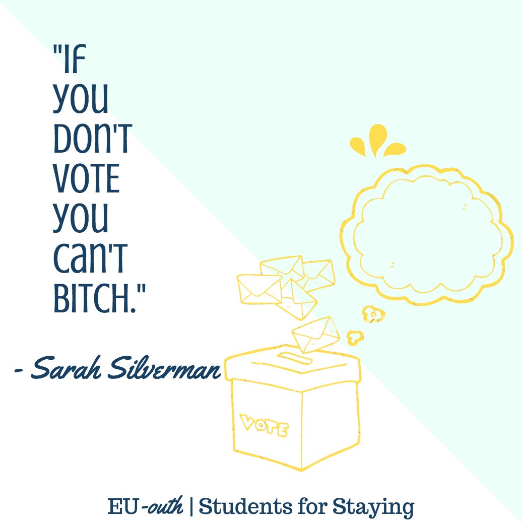 EU_outh's tweet photo. .@SarahKSilverman has the right idea, #Brexit will affect UK students, so register to vote @ https://t.co/jiJA1l7lBy https://t.co/iz6Wzhdpm2