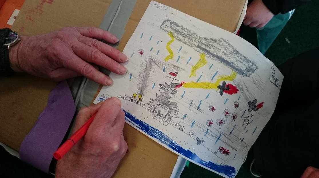NMWPrevCons's tweet photo. #IvorDavies signs pupil's copy of his own work: partnership project blog https://t.co/K0ESDpaRQs #SilentExplosion https://t.co/LCu3vsq1xC