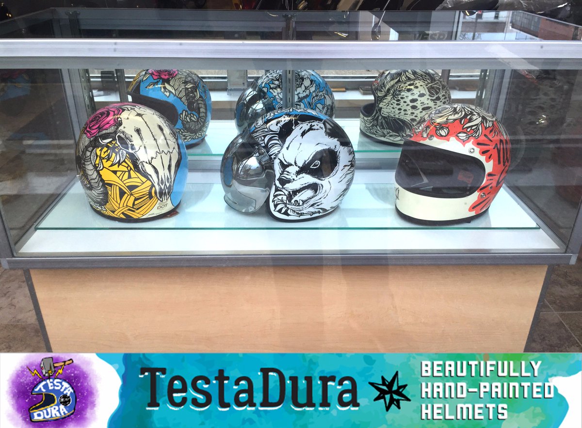 On display! ONLY at Vespa Queens, custom hand-painted helmets.
Call us with your request! (718) 786-7772
