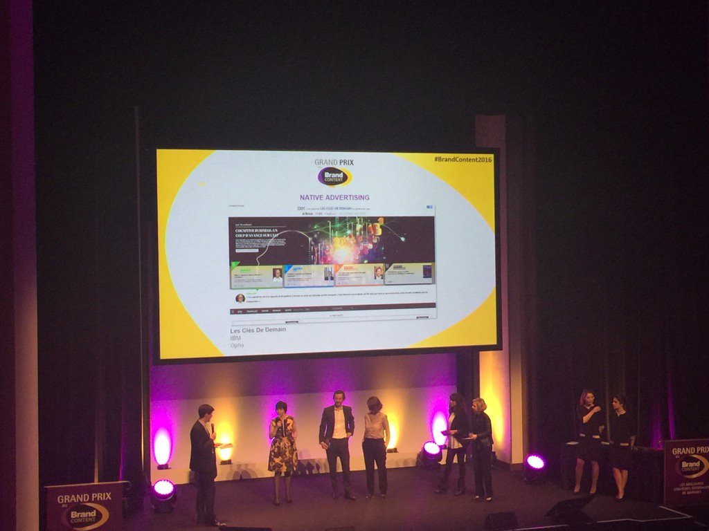 Fière notre trophée en or pour <a href="/LesClesDeDemain/">Les Clés de demain</a> <a href="/AnneSoScher/">Anne-Sophie Scher</a> <a href="/befleischman/">BenFleischman</a> bravo la dream team #brandcontent2016