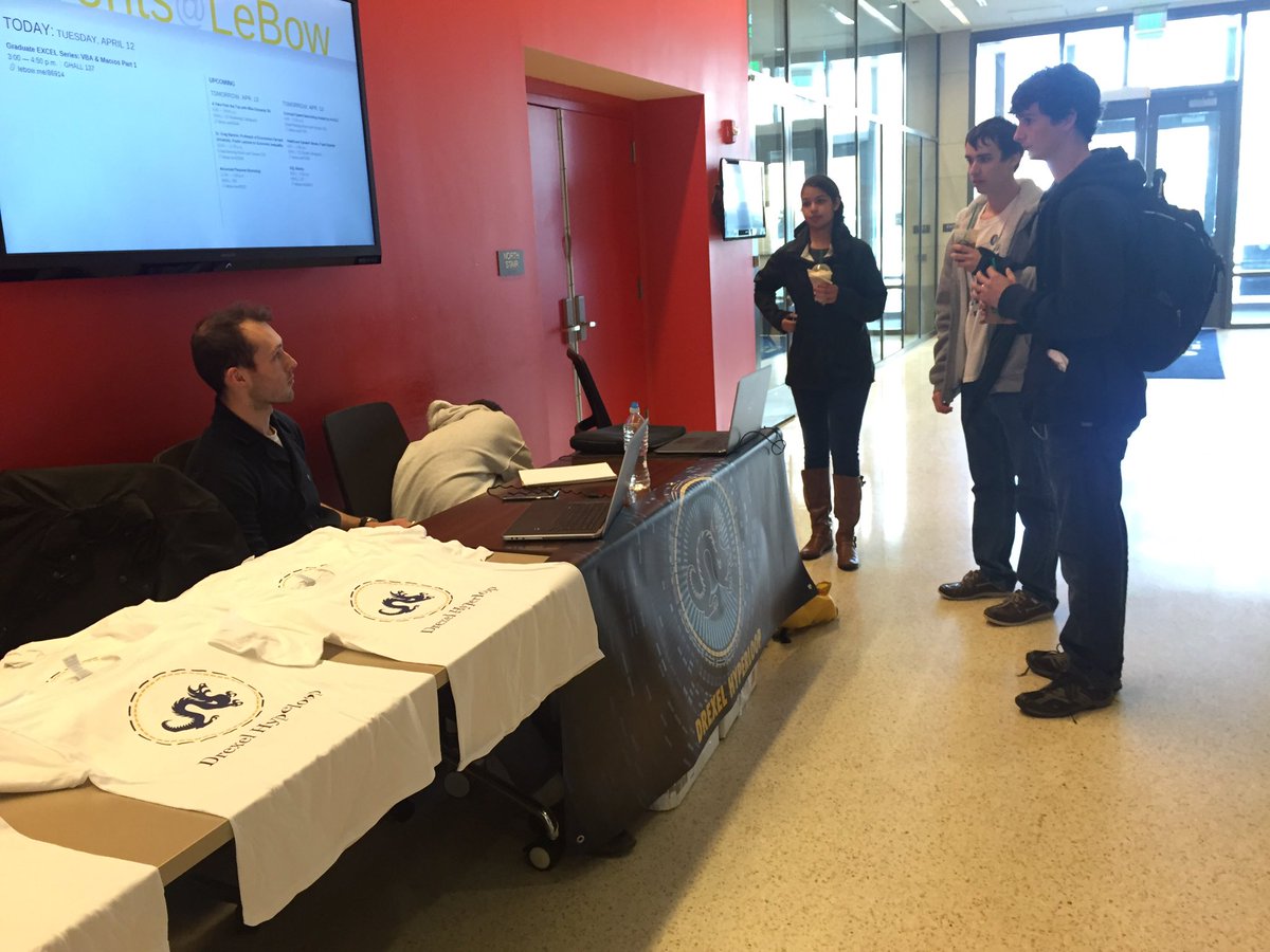 DrexelHyperloop's tweet image. Stop by our table at Lebow School of Business to get a t-shirt in support of the #DrexelHyperloop ! #Hyperloop