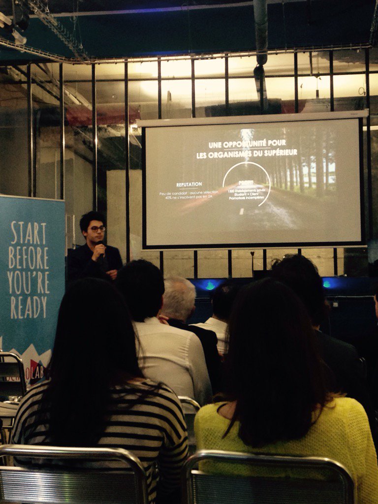 TheSchoolab's tweet image. @impala le bon étudiant pour la bonne école @Hector_balas #DemoDay