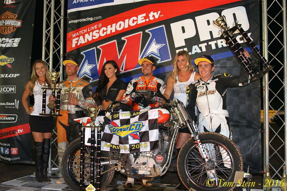 Happy to leave @circuitamericas <a href="/TexasFlatTrack/">Lone Star Half-Mile</a> with a podium finish and the points lead aboard my <a href="/briggsauto/">Briggs Auto</a> ride.
