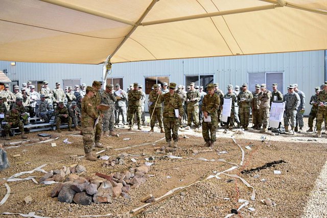 USArmy's tweet photo. .@FightingFirst Soldiers build leaders, support for National Training Center rotation https://t.co/n92V4IQIrn https://t.co/jZ1S90PUMc