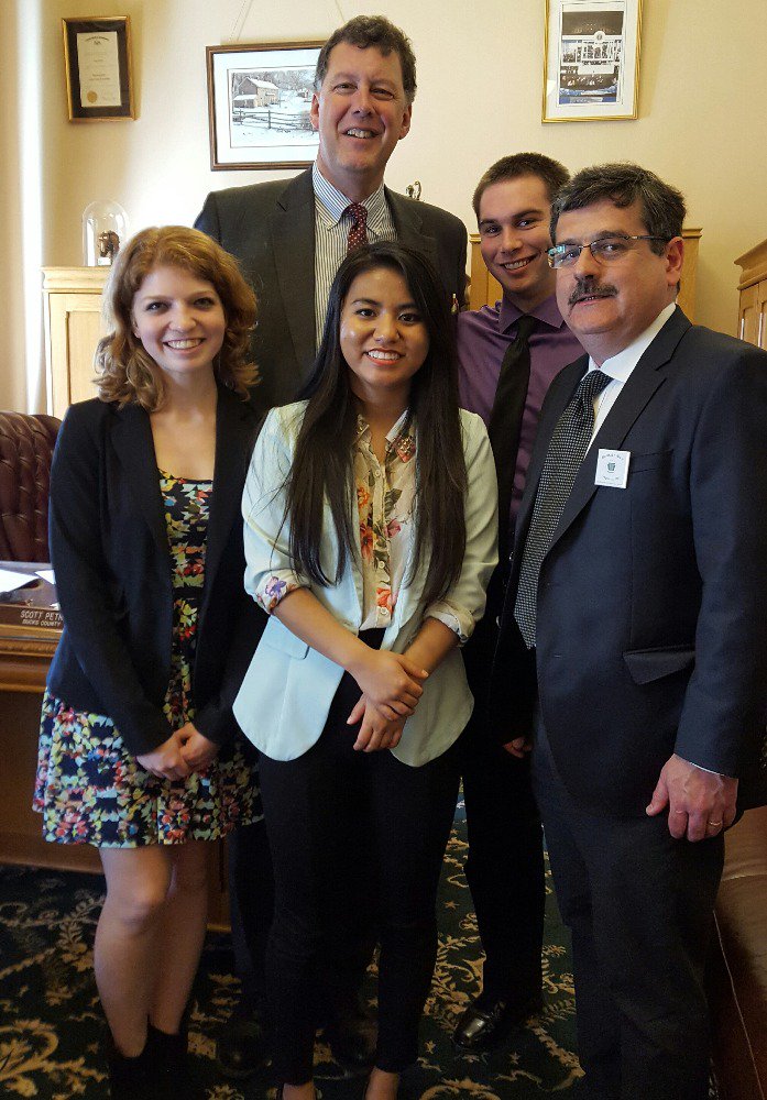 AICUP's tweet photo. @westminsterpa students discuss need for full @PHEAAaid and RTSS funding with @RepPetri. https://t.co/LvYzcX6241