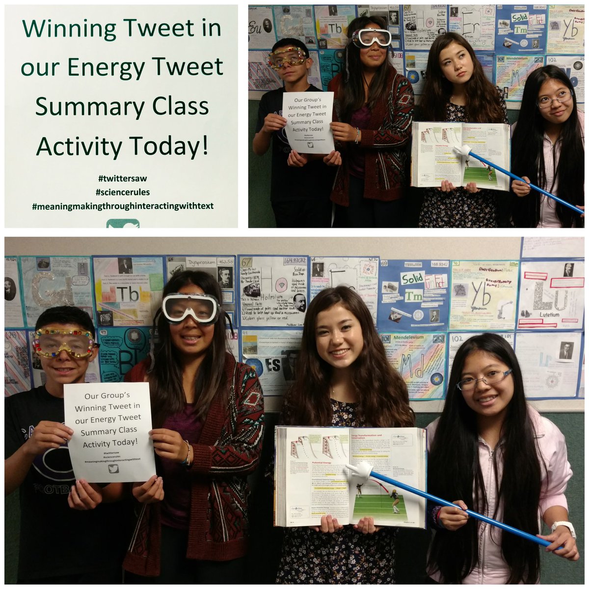 sottilescience's tweet photo. @chmscoyotes winning tweet:  Potential NRG is NRG that is stored but can be used later. #useitlater #timeforlab https://t.co/FRrUPHgXDJ