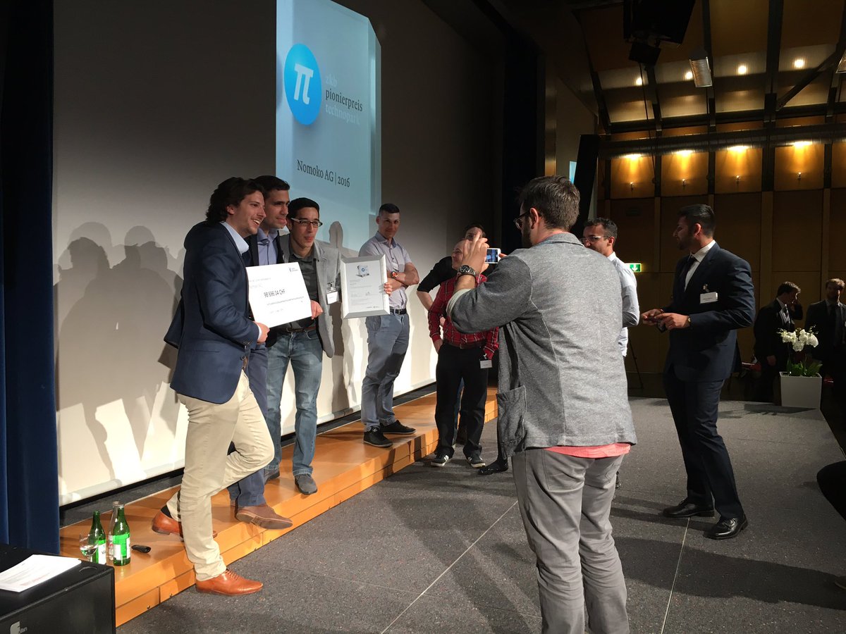 dkoelsch's tweet photo. Major congrats to team @nomoko_camera for winning the ZKB Pionierpreis!!! #resolutionisking https://t.co/9ojqhgTnFP