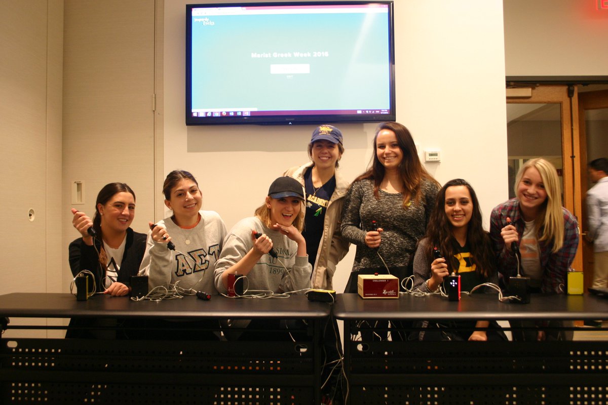 MaristGreekLife's tweet photo. Alpha Sigma Tau's team for jeopardy!
@ASTMarist https://t.co/YH1t1i7xfL