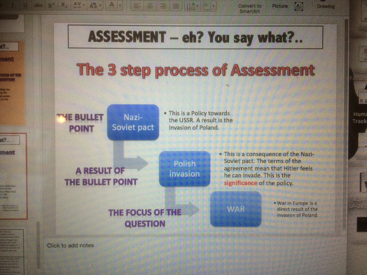 adampfloyd's tweet photo. @AQAHistory Trying to explain 'assessment' in AQA history B paper 1, 10 mark questions. Ideas? #historyteacher https://t.co/qyOKBh7dl2