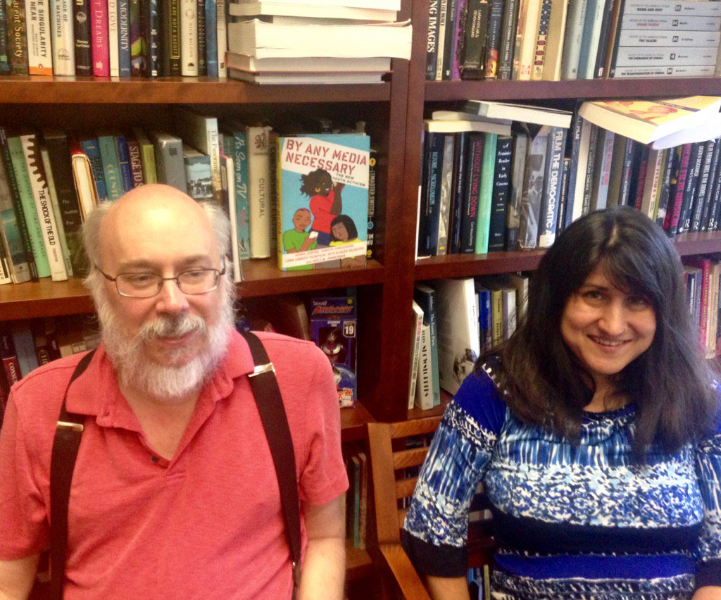 Just interviewed <a href="/henryjenkins/">Henry Jenkins</a> &amp; <a href="/sangitacivics/">SangitaS</a> on their fascinating new book, "By All Media Necessary"
