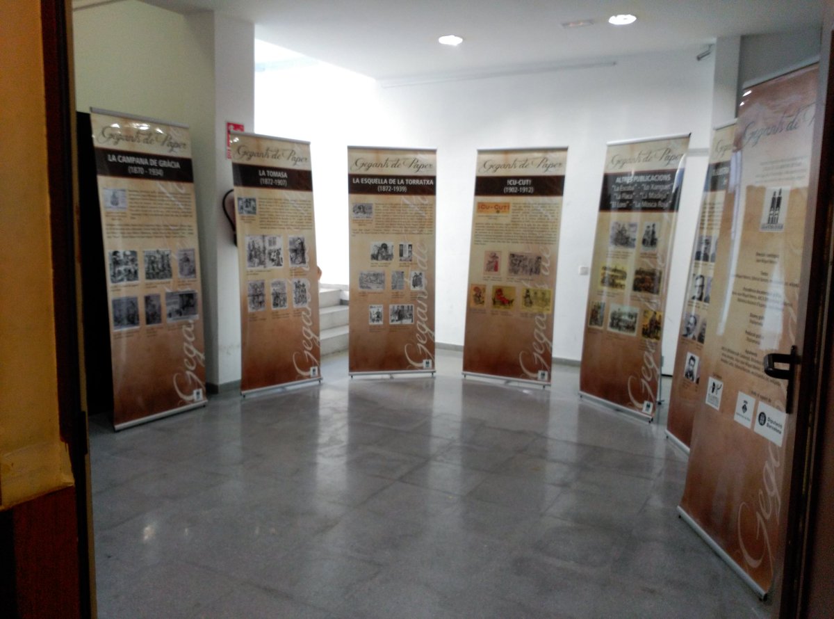 CultPopularTRS's tweet photo. Encara podeu veure "Gegants de Paper" fins dg.17 (6 a 9) a la Sala d'Exposicions dels @Minyons
C/Teatre, 4 #Terrassa https://t.co/CKrDh5oRhc