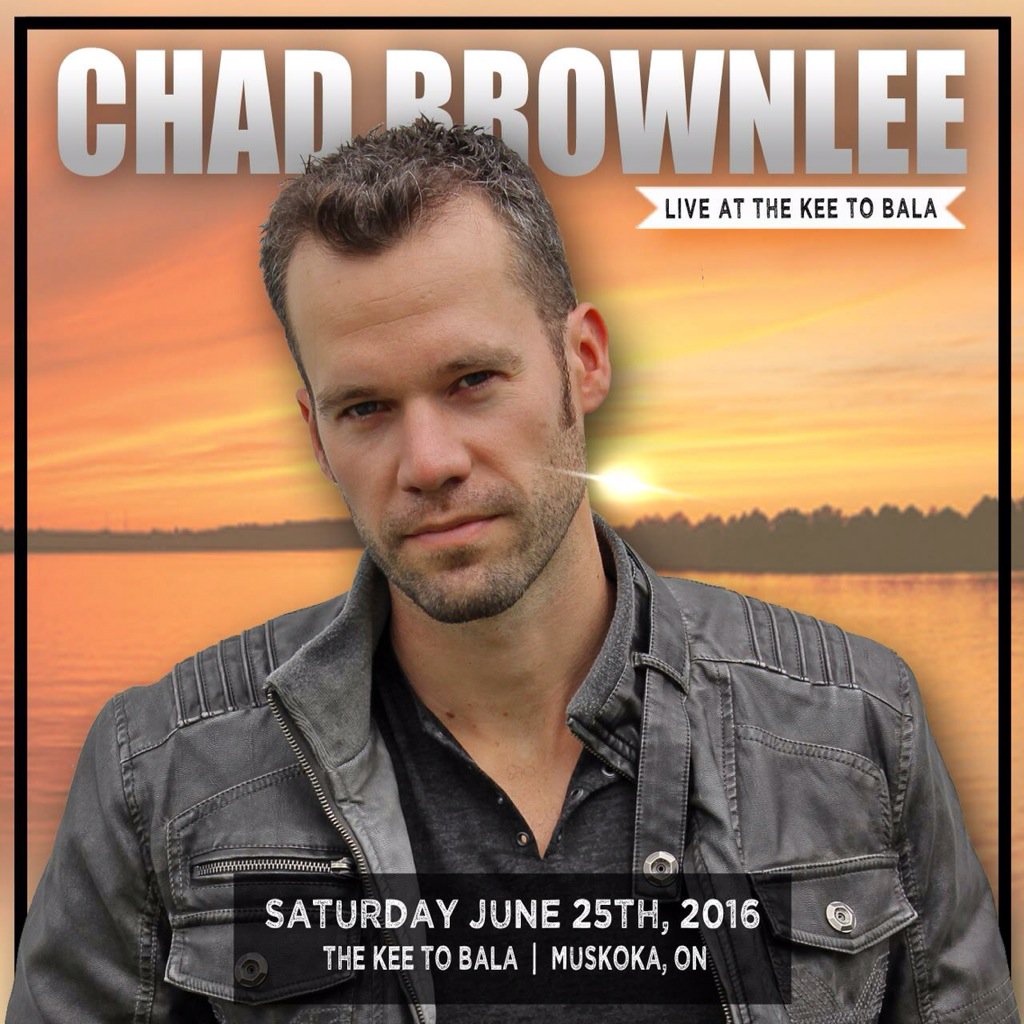JUST ANNOUNCED! 
<a href="/ChadBrownlee/">Chad Brownlee</a> Live in concert on Sat. June 25th in #Muskoka <a href="/TheKEEtoBala/">The KEE to Bala</a>!! Tickets on sale now!