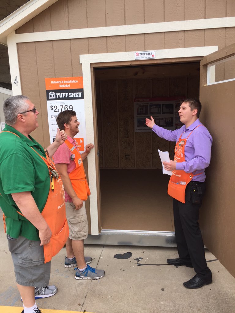 "Hanging out" with SASM Tim and team 6572 and drive Tuff Shed sales. Now that's a strong door!