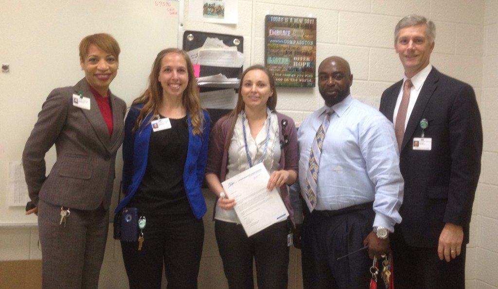 ToddTarkenton's tweet photo. Congratulations Elycia Atkinson on being "Tagged by the Superintendent." #EveryStallionEveryDay https://t.co/GoJ095CYOj
