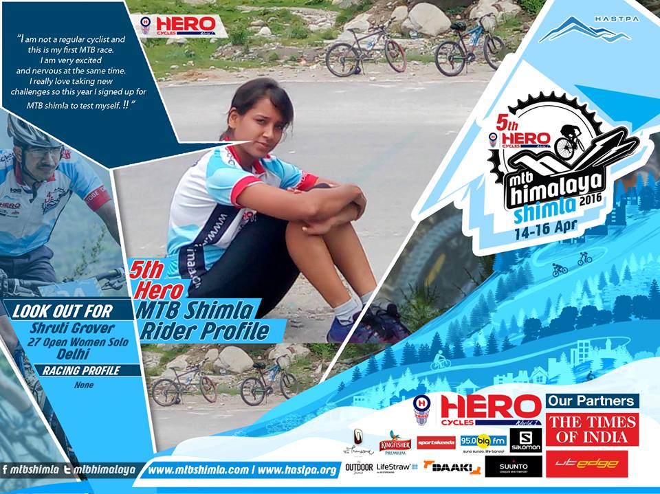 mtbhimalaya's tweet photo. This is her first time at Hero MTB Shimla .Shruti is ready to take on the Himalayan challenge :)
#RiderProfiles https://t.co/wHlgIjLrAi