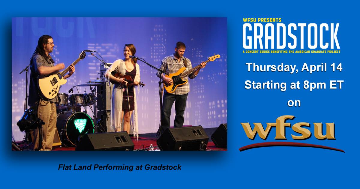FlatLandSound's tweet photo. #Tallahassee! Our performance at #gradstock last month will air this Thursday on @WFSUmedia. #FlatLandtoRoo https://t.co/sz6AABefVi