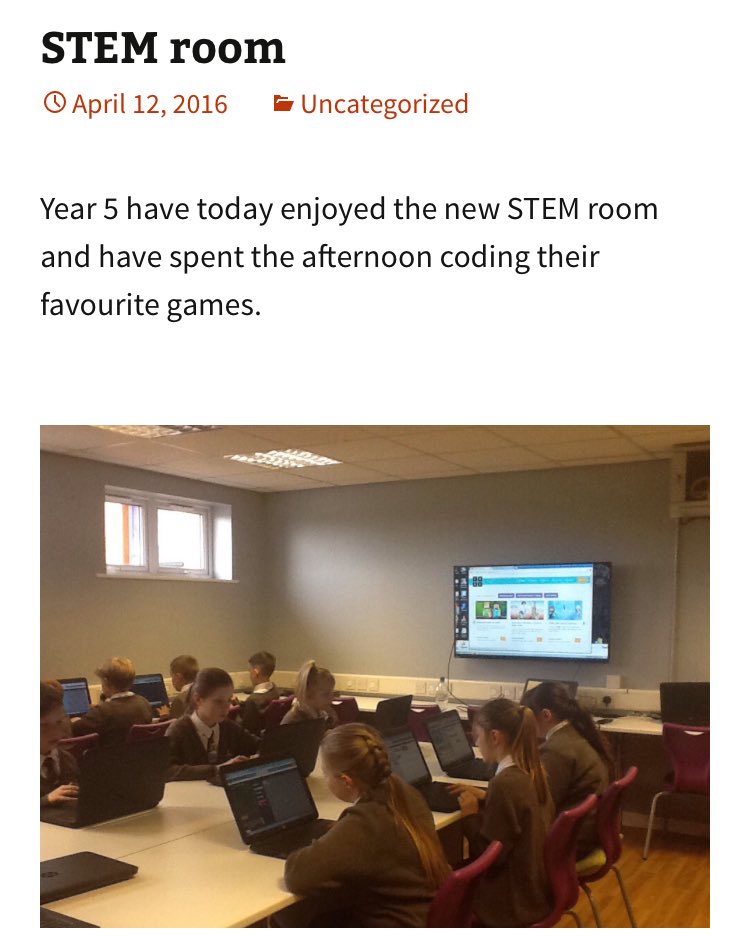 StThomasGbn's tweet photo. Stem room has arrived:) https://t.co/ymVEhWHkWh
