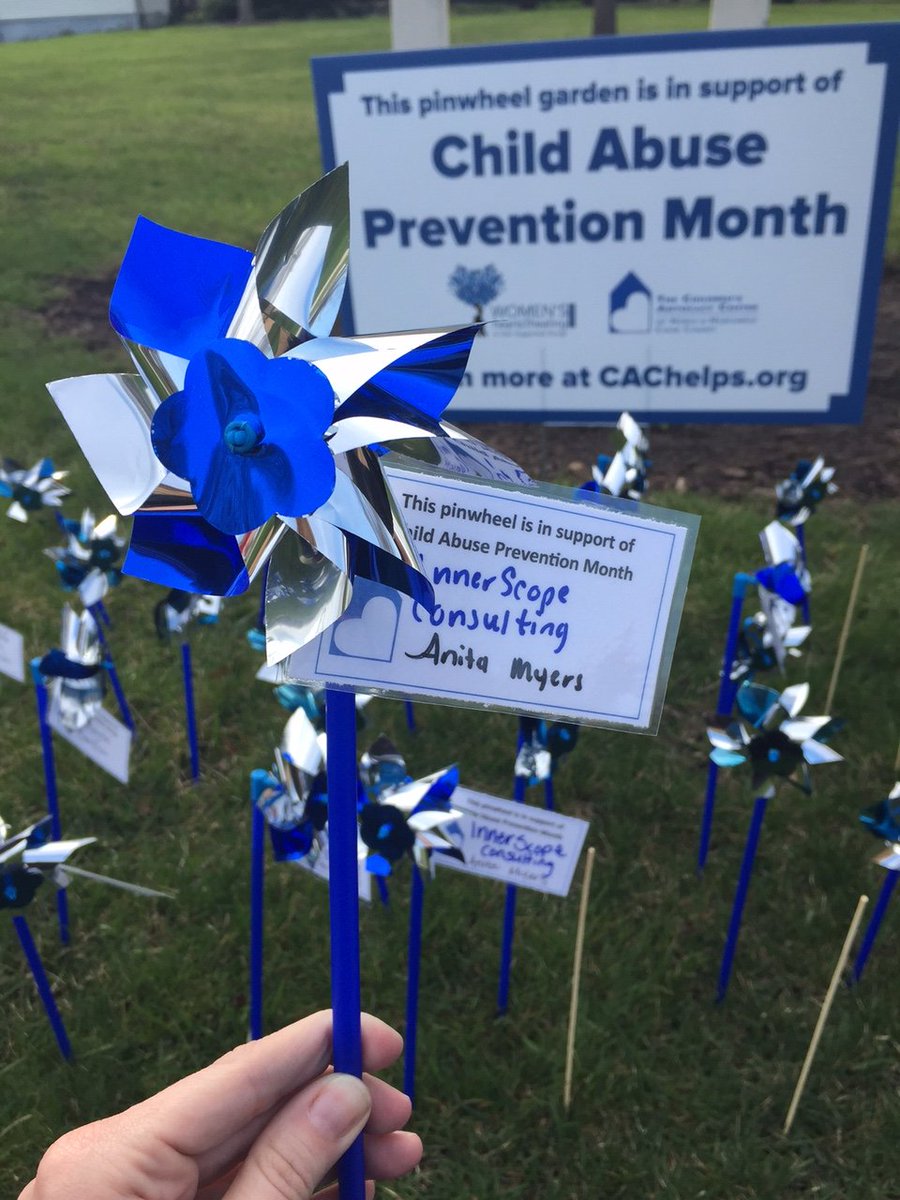 ChildrensAdv's tweet photo. #Thankyou Anita Myers! @InnerScope4u purchased an outstanding 50 pinwheels for the Garden of Support! #SupportCAC https://t.co/TzPifRv0mn