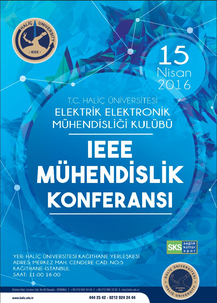Haliç IEEE Mühendislik Konferansına davetlisiniz.
Detaylı Bilgi için:
facebook.com/events/9970884…
<a href="/MansurTOPCUOGLU/">Av.Mansur TOPÇUOĞLU</a>