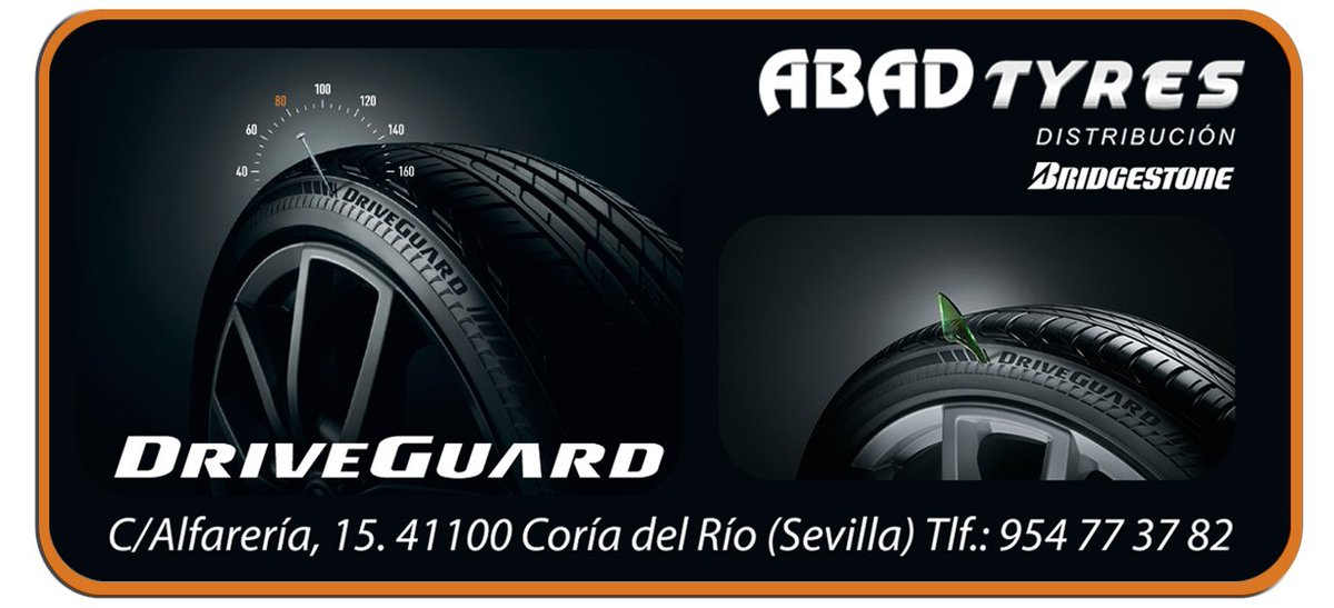 abad_tyres's tweet photo. En algún lugar hay un pinchazo con tu nombre escrito...#DRIVEGUARD #Bridgestone #AbadTYRES #PROMOCIÓN https://t.co/P3mQFqb7nm