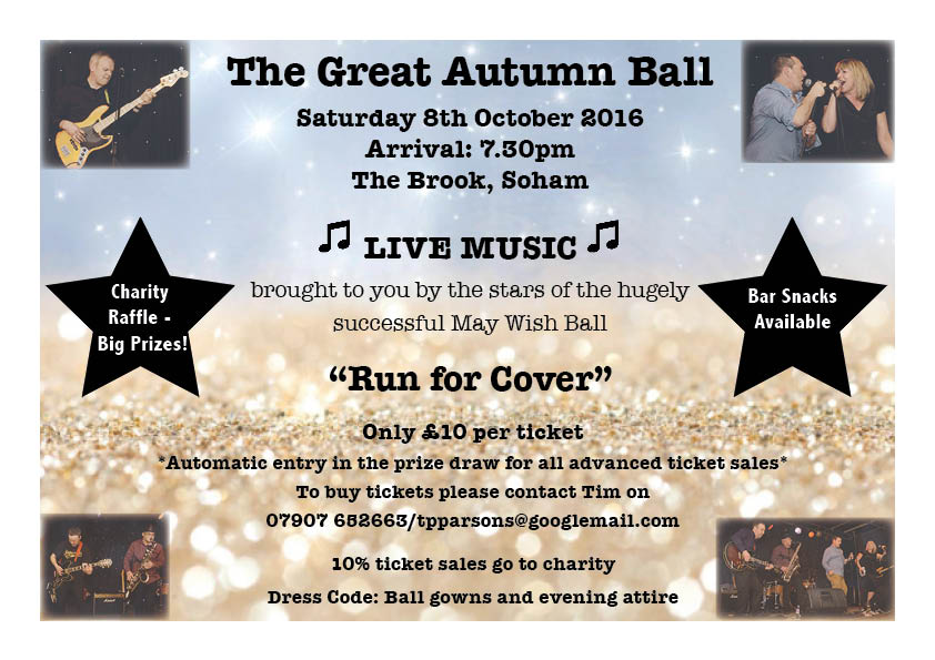 Saxme_Lessons's tweet image. Miss it, miss out! #runforcover #soham #cambs #suffolk #charity #charityball #livemusic #saxophone @The_Brook_Soham