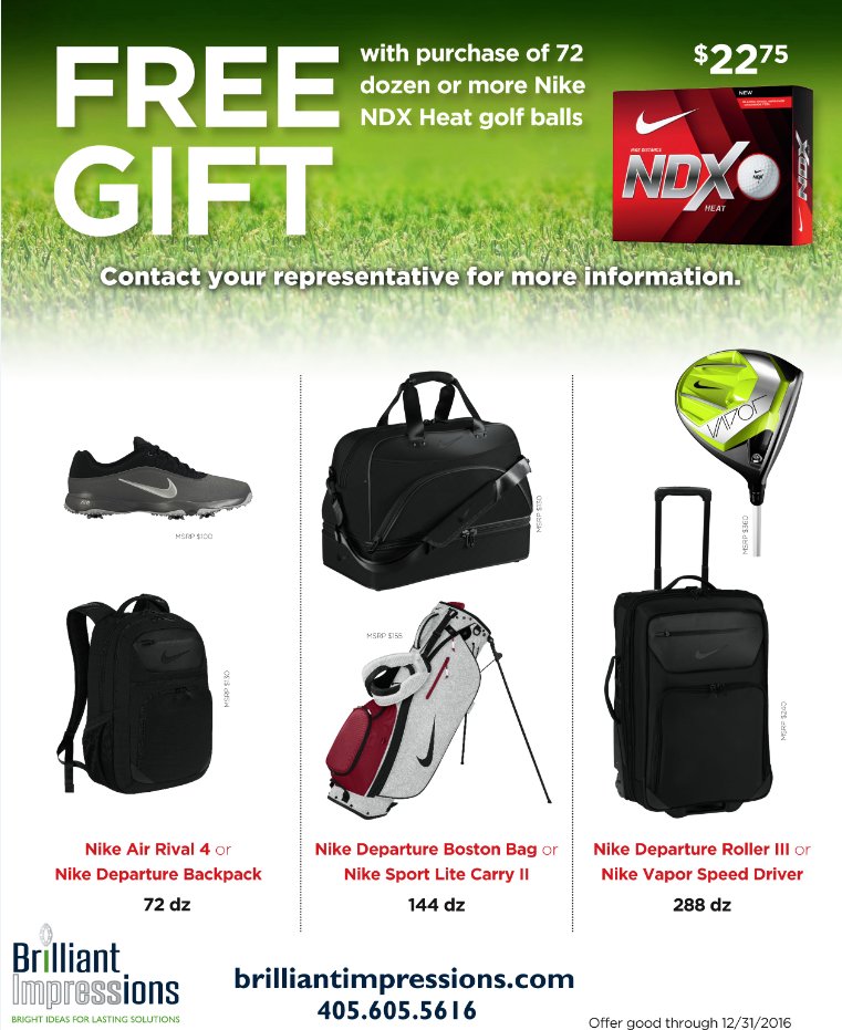 BrilliantOKC's tweet photo. Perfect golf weather! Don't you think? #corporategifts #themasters #okc #golf https://t.co/85oG8sQ3ww