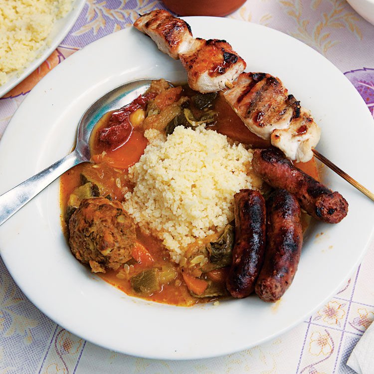 Couscous Royale Recipe via <a href="/SAVEURMAG/">SAVEUR</a> (sub butter with oil &amp; keep kosher) saveur.com/article/Recipe… #kosherearth