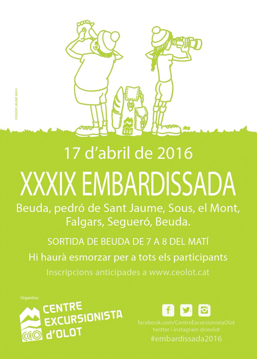 ceolot's tweet photo. Últims dies per inscriure's a l'#Embardissada a https://t.co/Gl4urSWWto #AltaGarrotxa #LaGarrotxa #Embardissada2016 https://t.co/QI3PhOxScD