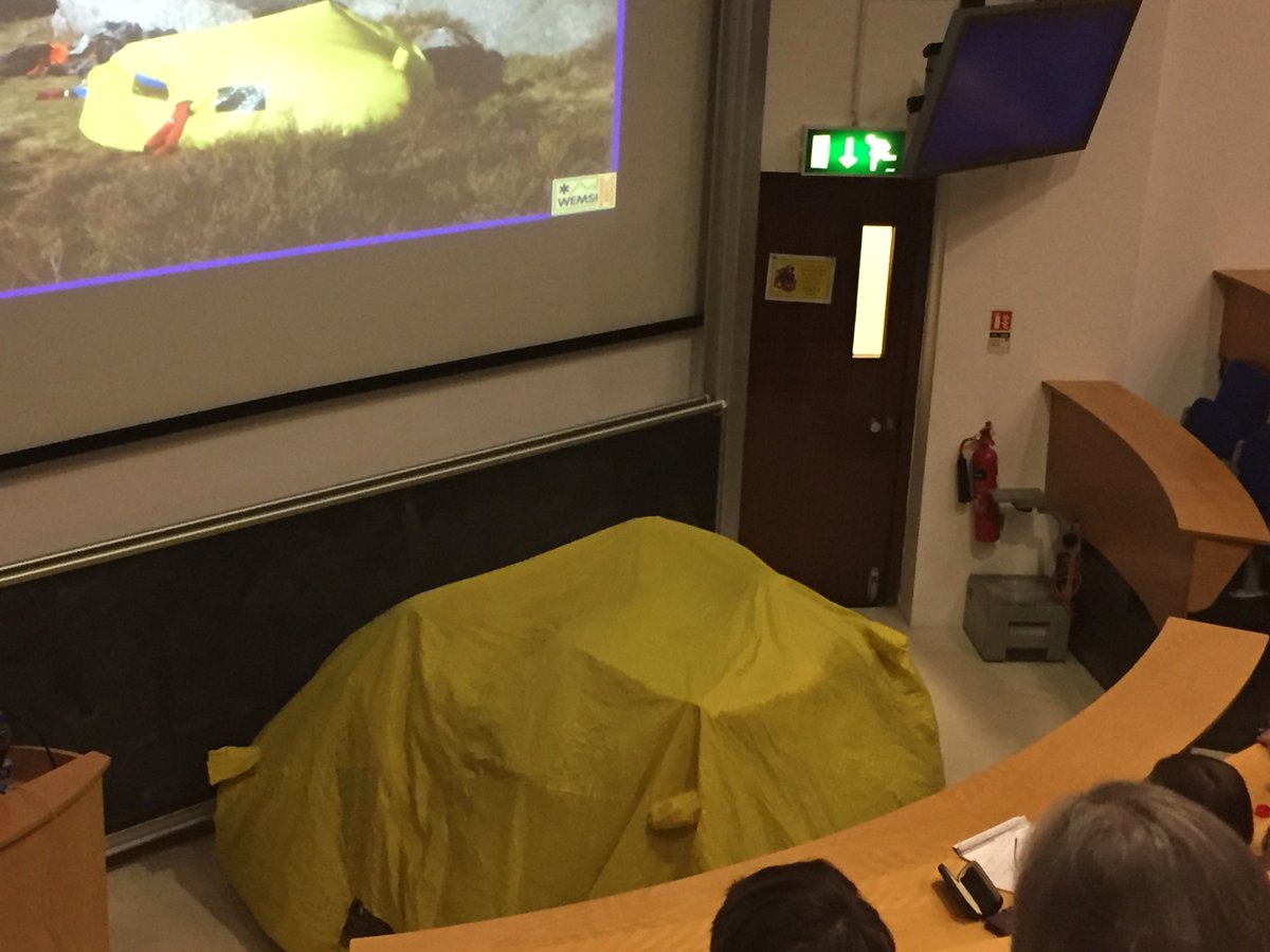 AndyPattonIRL's tweet image. Presenter and #obicpc crew have gone into hiding! Protected from the elements &amp;amp; iPhones! - Ben Heron