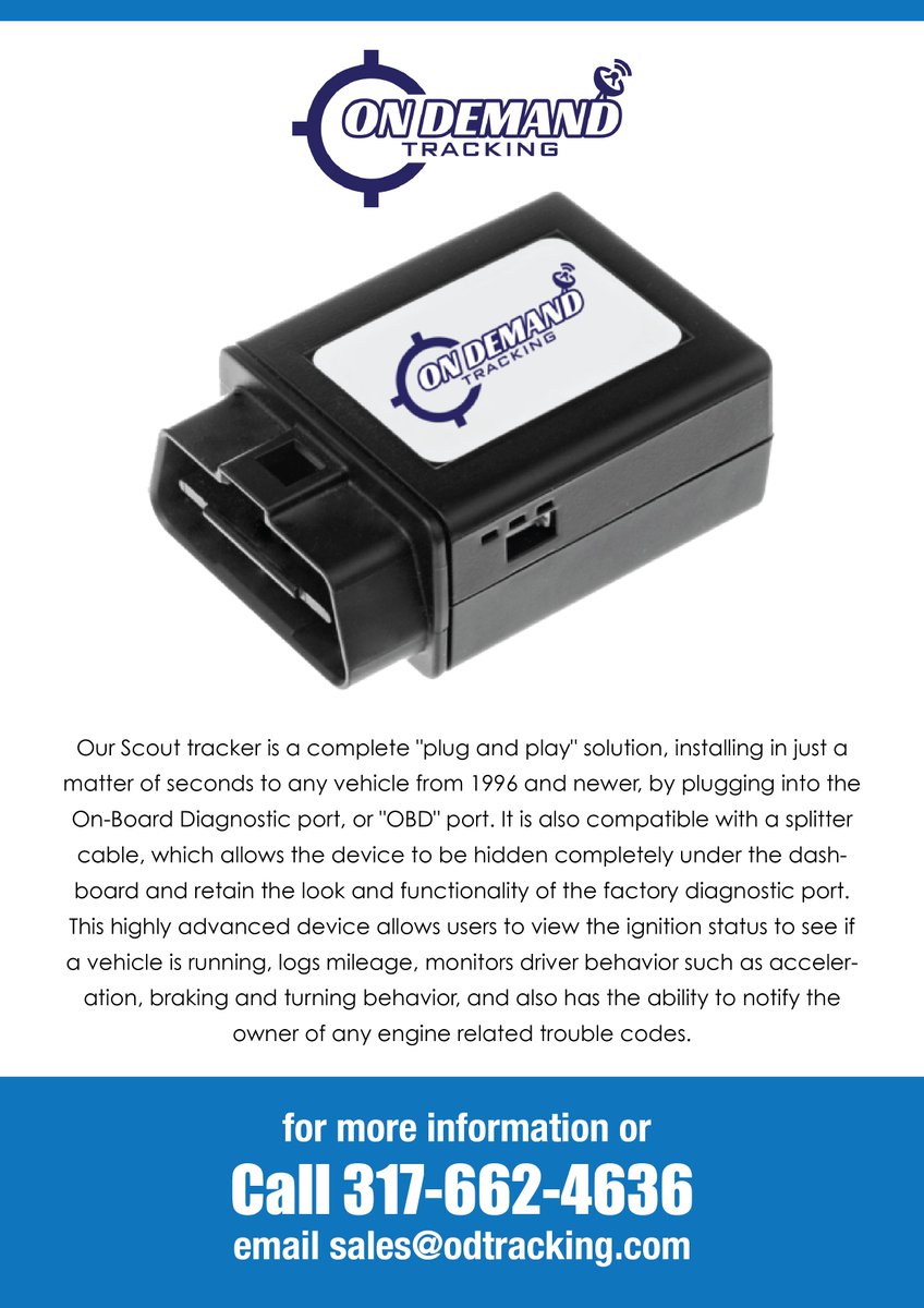 trackondemand's tweet photo. We are still offering our Scout tracker for free at this time, call 317-662-4636 to claim! #freegps #security https://t.co/KUiLXi4MOH