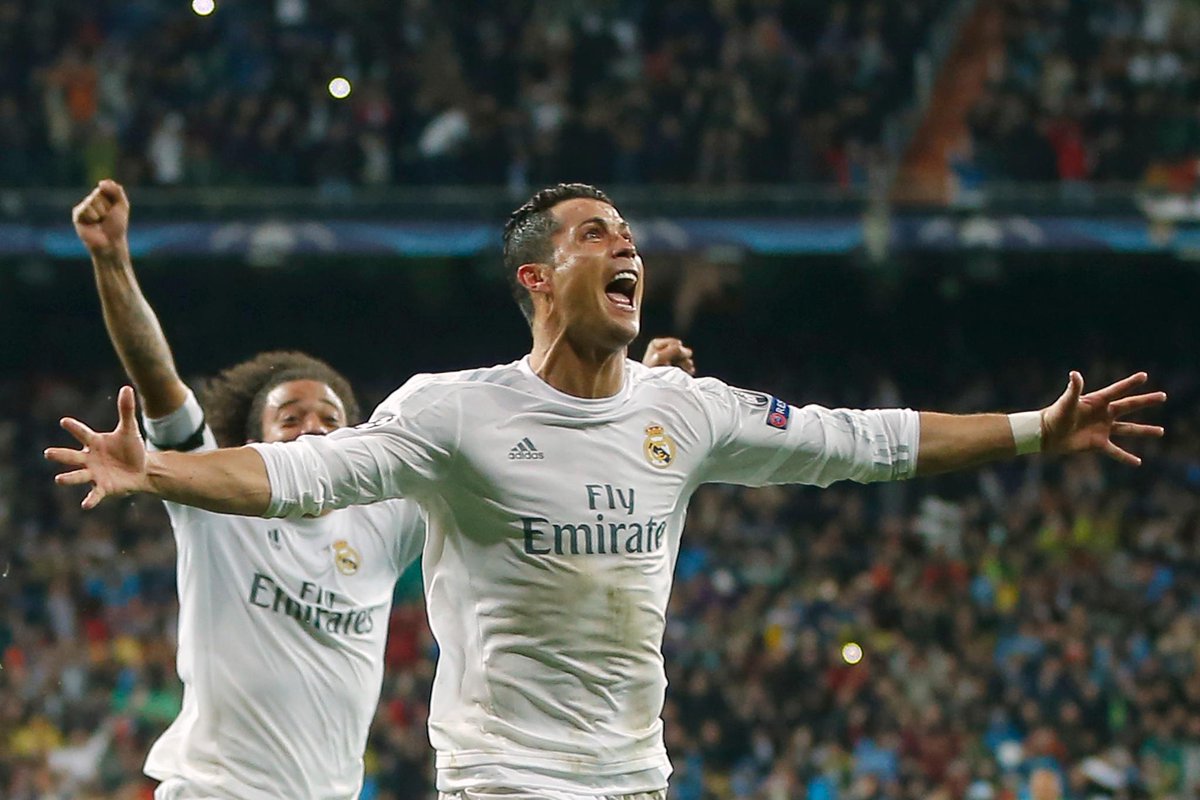 SportsCenter's tweet photo. Real Madrid advances to Champions League semis for 6th year in a row and 11th year overall, tying Barcelona records. https://t.co/0fy1lvhDzF