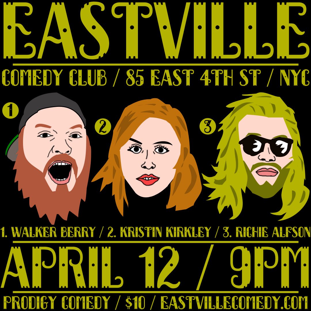 FolkCircus's tweet image. Check out #folkcircus host @RichardThe1st doing some standup tonight at @eastvillecomedy 9PM #NYC #standup #comedy
