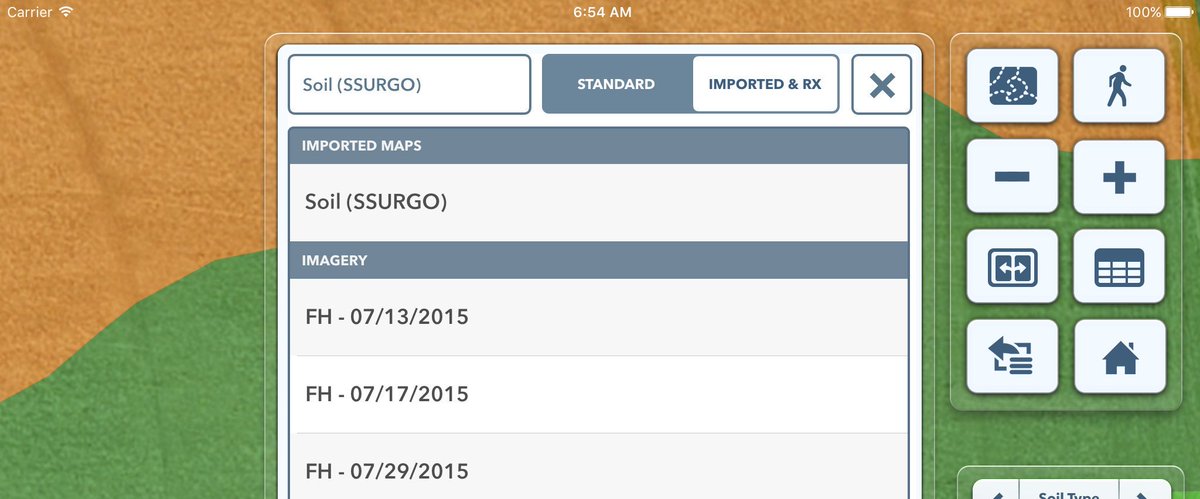 A Soil (SSURGO) map is now available and listed under Imported Maps for all FieldView Plus growers.