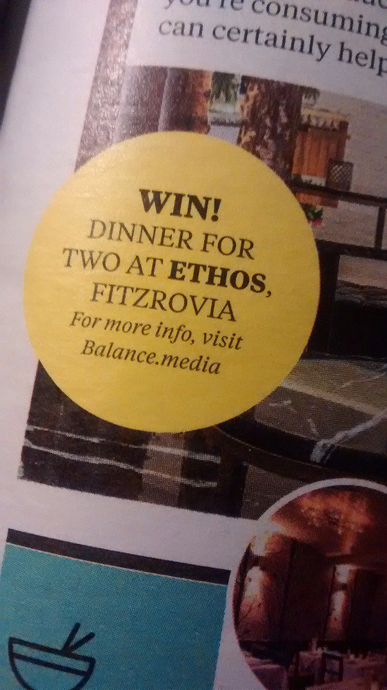 dBurginFox's tweet photo. Great first issue @BalanceLDN ! But where can I find the competition? Have been meaning to try @EthosFoods for ages! https://t.co/GofTBWDuBw