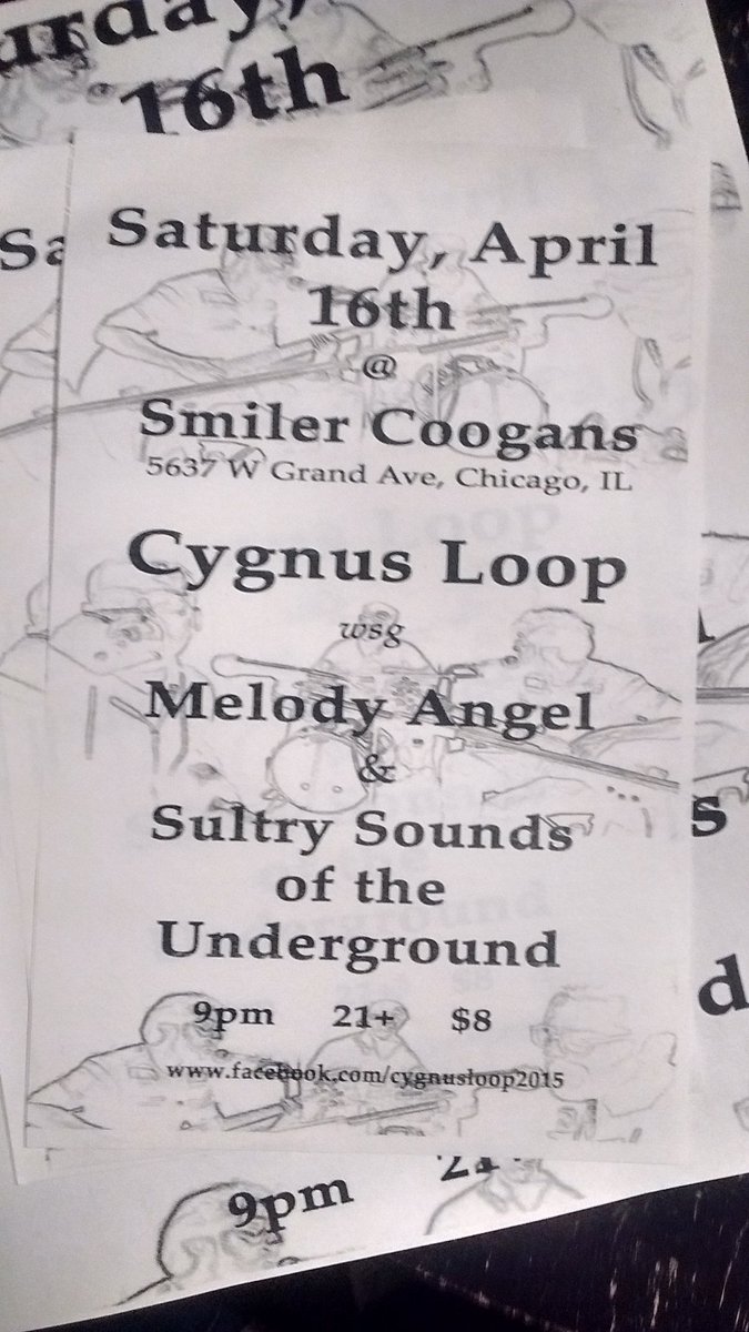 CygnusLoopMusic's tweet image. This Saturday night folks! #supportlocalmusic