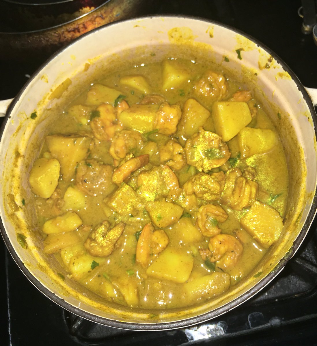 Chef_Luda's tweet photo. Curry shrimp https://t.co/Ca0R7KX43B