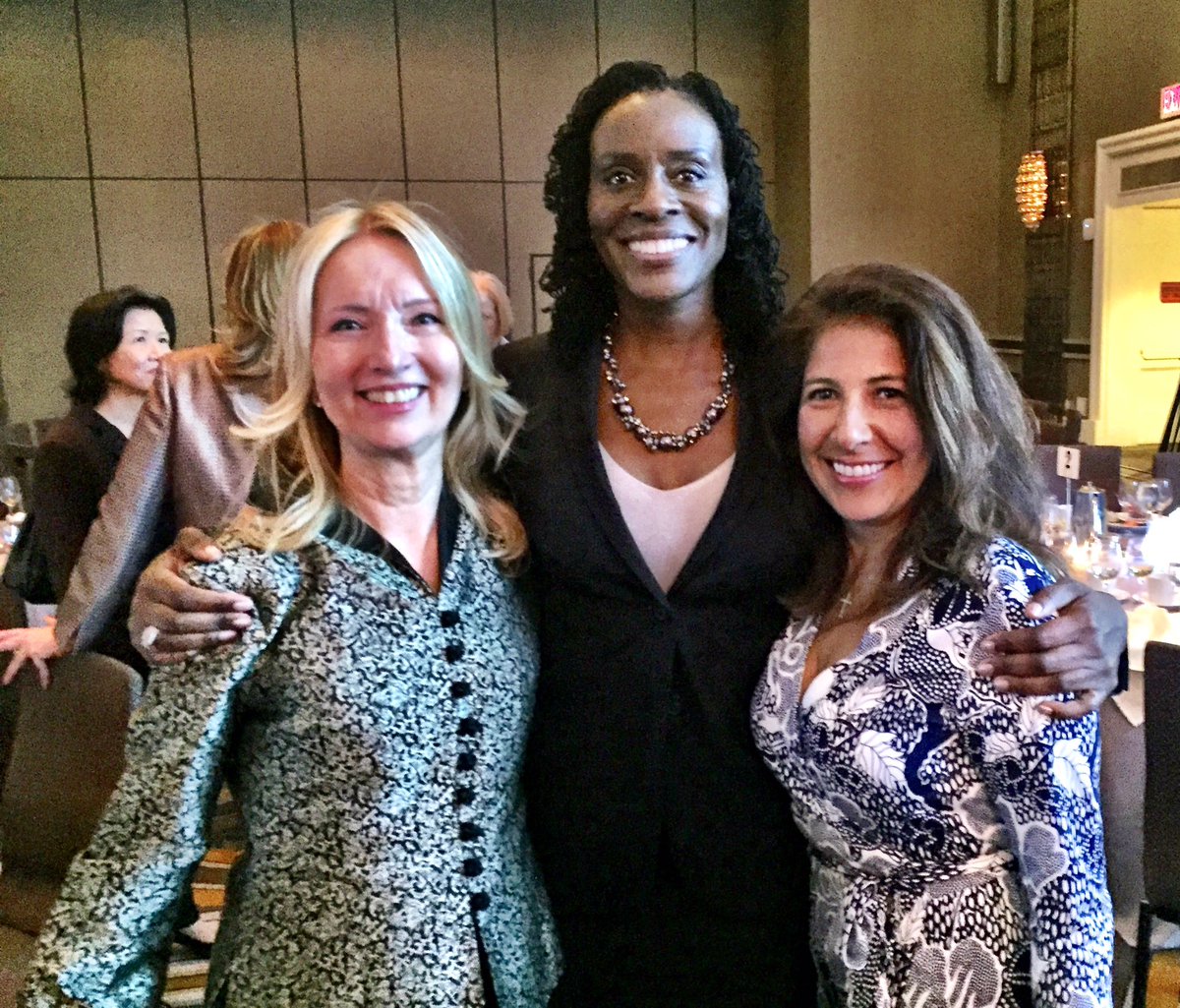 kbansink's tweet photo. #FWANY 2016 Gala honoring past presidents @DebraFlanz with @MarciaAwobuluyi esp great on #EqualPayDay https://t.co/wVgtWGPOmI