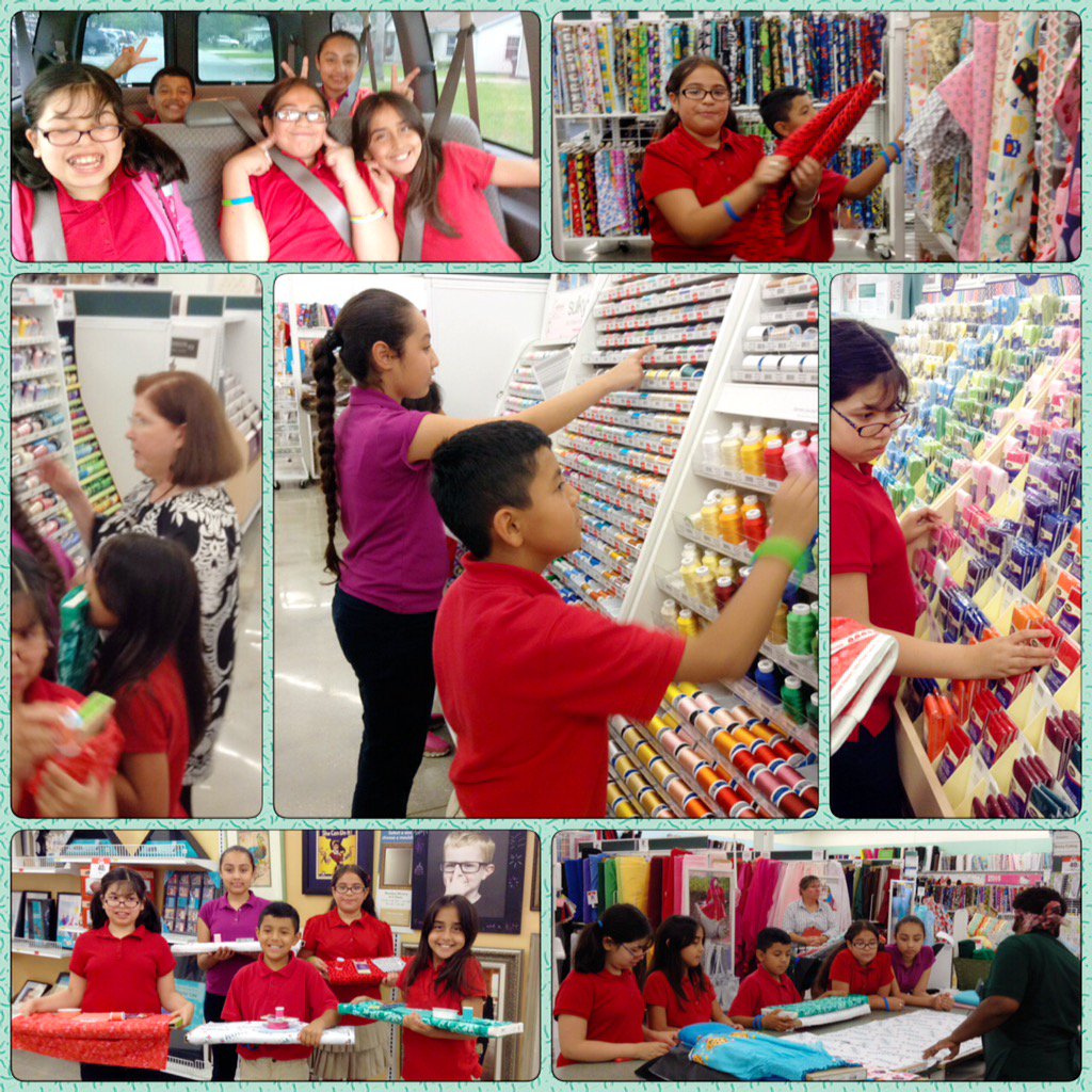 LStevensES's tweet image. Sewing club went on a field trip to Joann Fabrics to choose materials for their next project. Thank you Mrs. Susan!